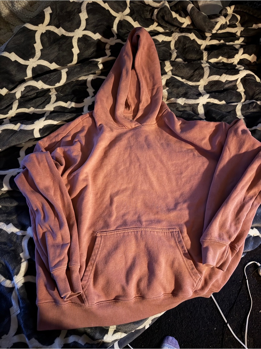 Hollister Dusty Rose Hooded Pullover Sweatshirt